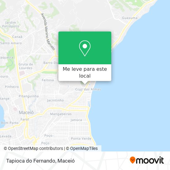 Tapioca do Fernando mapa
