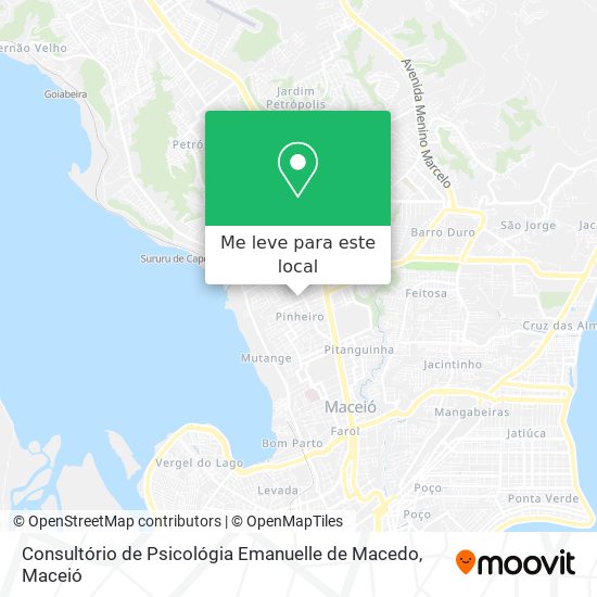 Consultório de Psicológia Emanuelle de Macedo mapa