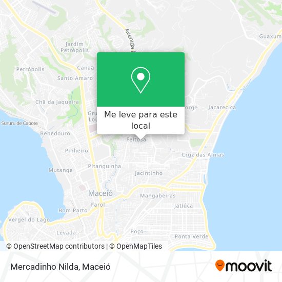 Mercadinho Nilda mapa