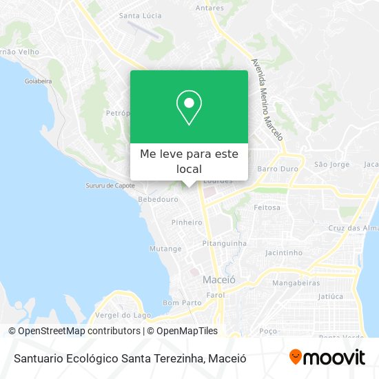 Santuario Ecológico Santa Terezinha mapa