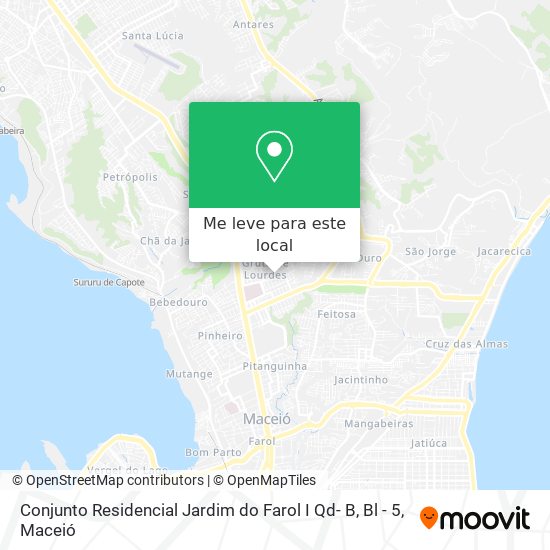 Conjunto Residencial Jardim do Farol I Qd- B, Bl - 5 mapa