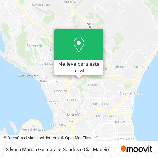 Silvana Marcia Guimaraes Sandes e Cia mapa