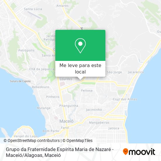 Grupo da Fraternidade Espírita Maria de Nazaré - Maceió / Alagoas mapa