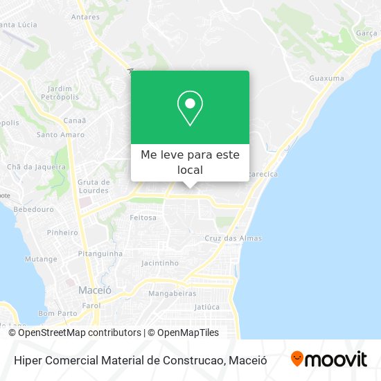 Hiper Comercial Material de Construcao mapa