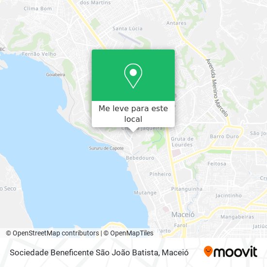 Sociedade Beneficente São João Batista mapa