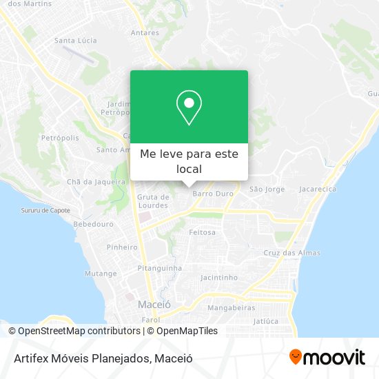 Artifex Móveis Planejados mapa