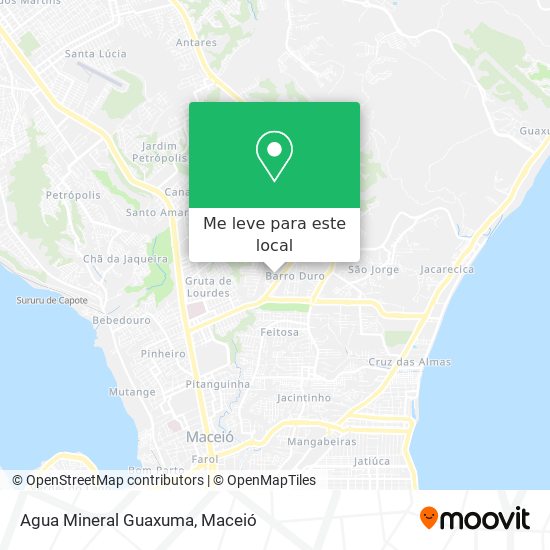 Agua Mineral Guaxuma mapa