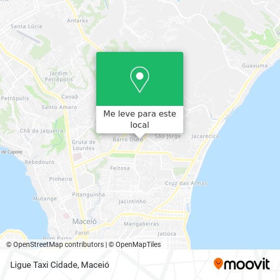 Ligue Taxi Cidade mapa