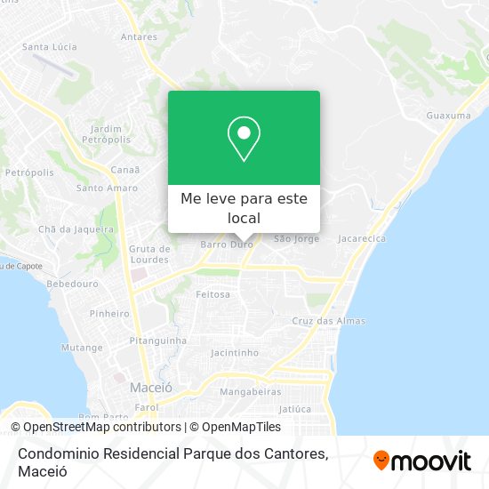 Condominio Residencial Parque dos Cantores mapa