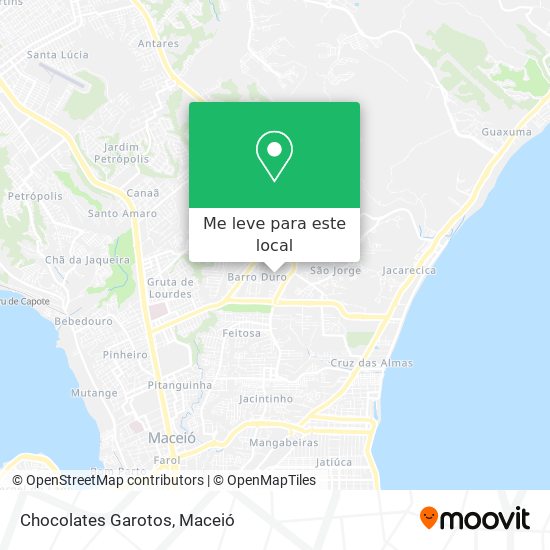 Chocolates Garotos mapa