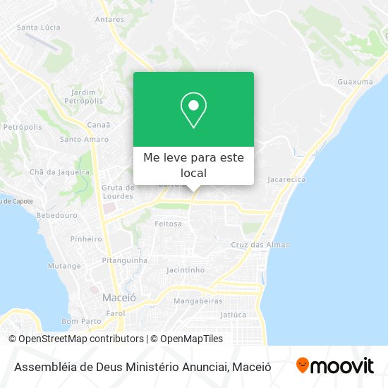 Assembléia de Deus Ministério Anunciai mapa