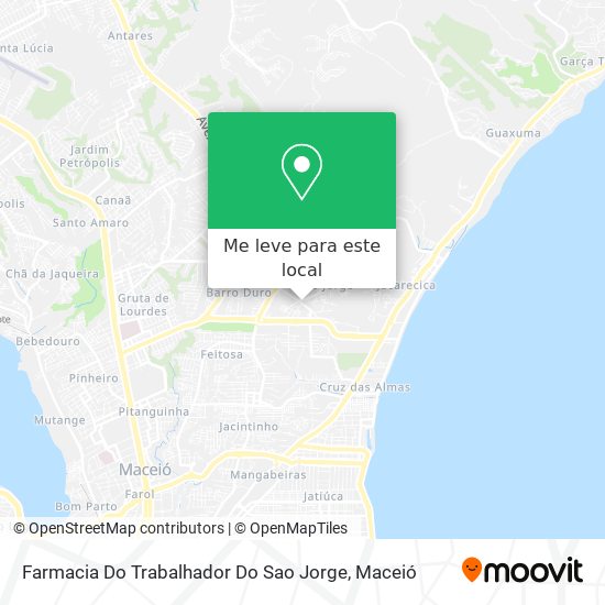 Farmacia Do Trabalhador Do Sao Jorge mapa