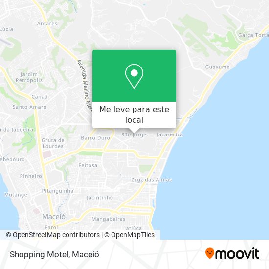 Shopping Motel mapa