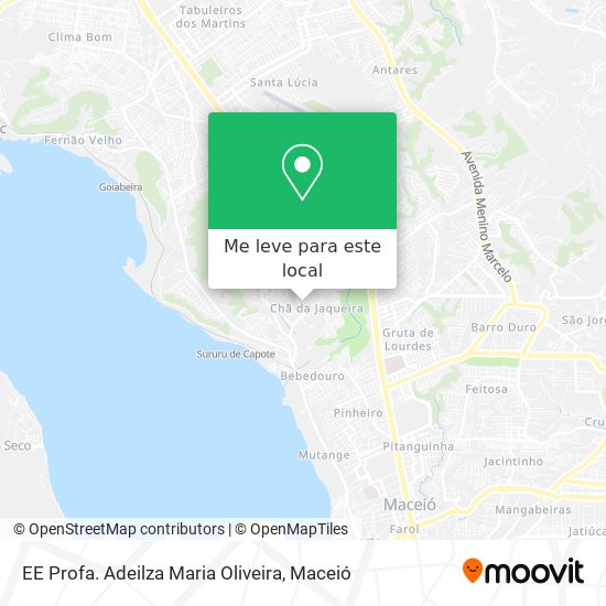 EE Profa. Adeilza Maria Oliveira mapa