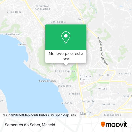 Sementes do Saber mapa