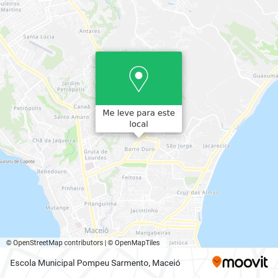Escola Municipal Pompeu Sarmento mapa
