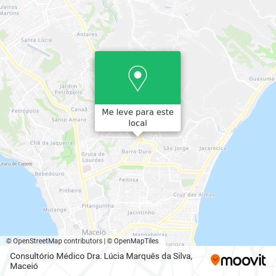 Consultório Médico Dra. Lúcia Marquês da Silva mapa