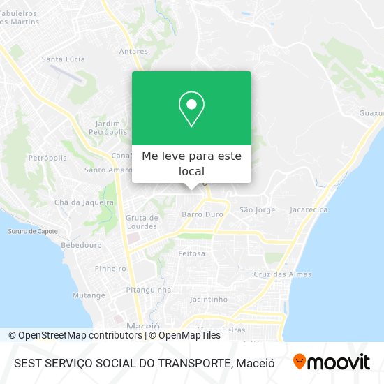 SEST SERVIÇO SOCIAL DO TRANSPORTE mapa