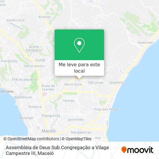 Assembléia de Deus Sub.Congregação a Vilage Campestre III mapa