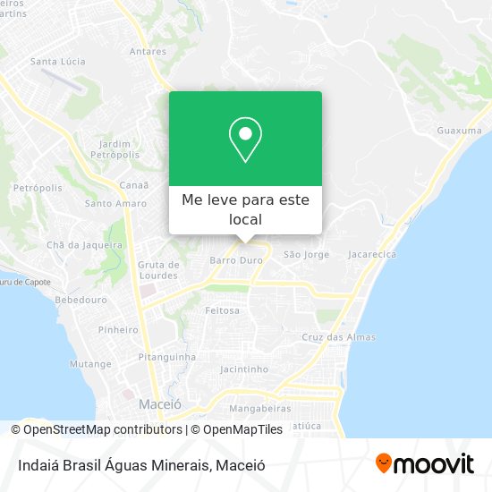 Indaiá Brasil Águas Minerais mapa
