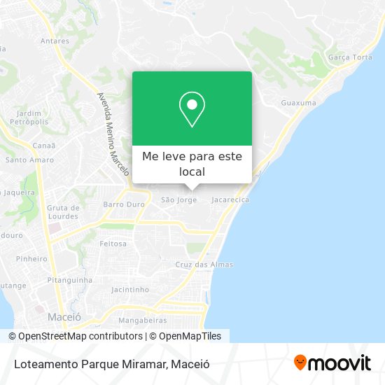Loteamento Parque Miramar mapa