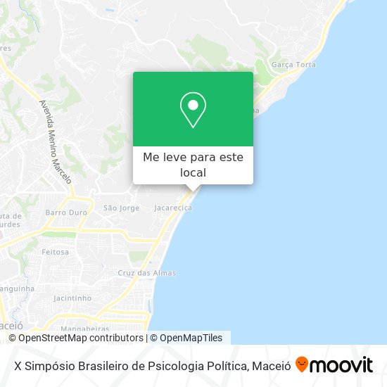 X Simpósio Brasileiro de Psicologia Política mapa