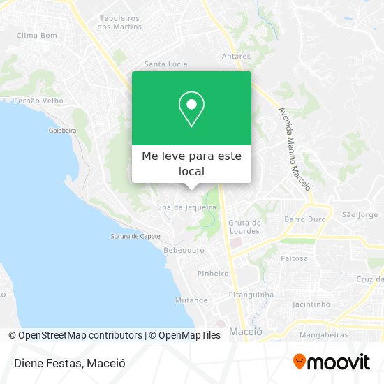Diene Festas mapa
