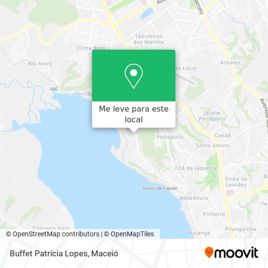 Buffet Patrícia Lopes mapa