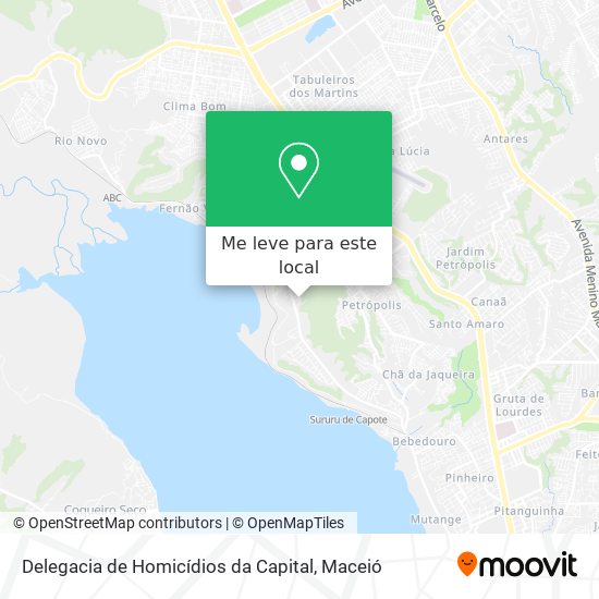 Delegacia de Homicídios da Capital mapa