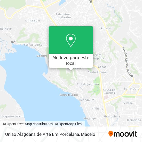 Uniao Alagoana de Arte Em Porcelana mapa