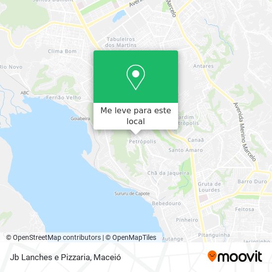 Jb Lanches e Pizzaria mapa