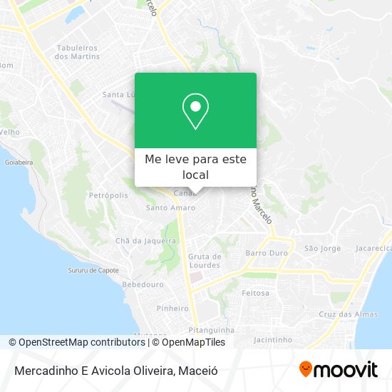 Mercadinho E Avicola Oliveira mapa