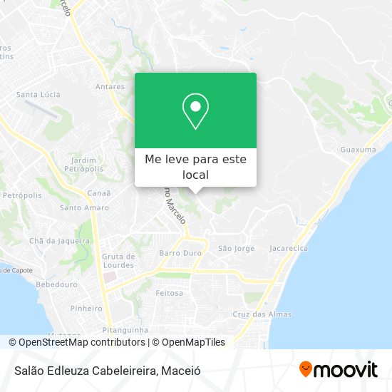 Salão Edleuza Cabeleireira mapa