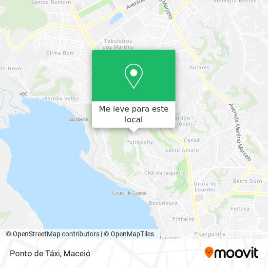 Ponto de Táxi mapa
