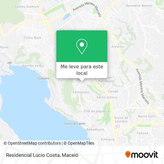 Residencial Lúcio Costa mapa