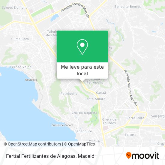 Fertial Fertilizantes de Alagoas mapa