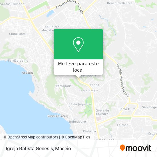 Igreja Batista Genêsis mapa