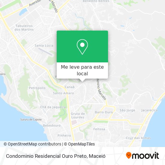 Condominio Residencial Ouro Preto mapa