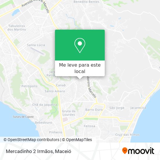 Mercadinho 2 Irmãos mapa