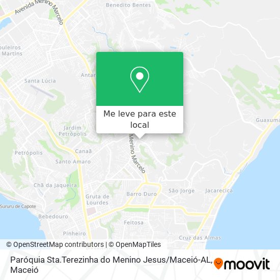 Paróquia Sta.Terezinha do Menino Jesus / Maceió-AL mapa