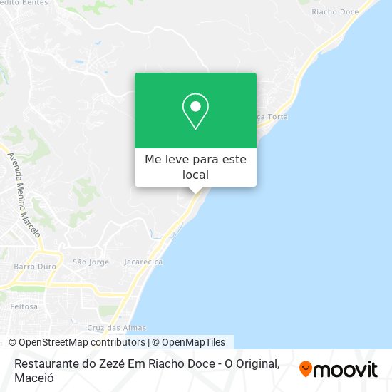 Restaurante do Zezé Em Riacho Doce - O Original mapa