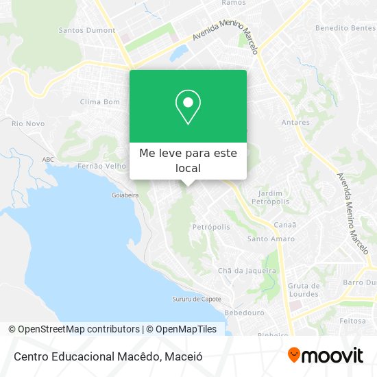 Centro Educacional Macêdo mapa