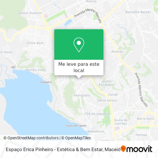 Espaço Erica Pinheiro - Estética & Bem Estar mapa