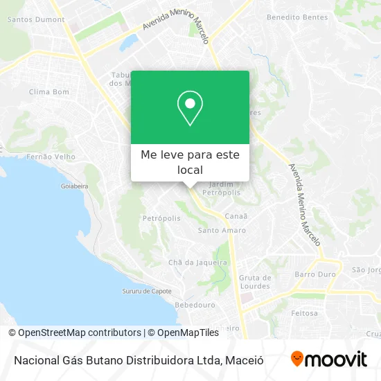 Nacional Gás Butano Distribuidora Ltda mapa