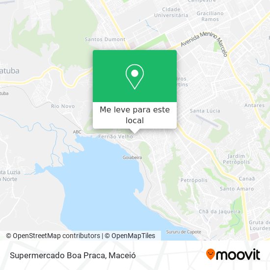 Supermercado Boa Praca mapa