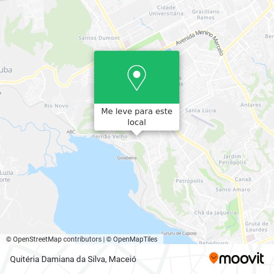 Quitéria Damiana da Silva mapa