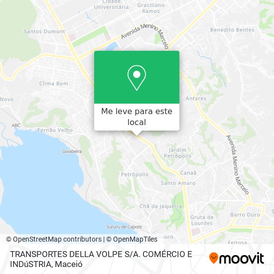 TRANSPORTES DELLA VOLPE S / A. COMÉRCIO E INDúSTRIA mapa