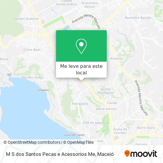 M S dos Santos Pecas e Acessorios Me mapa