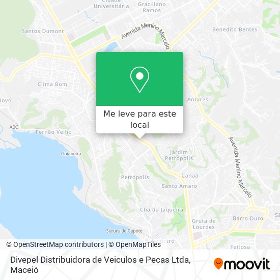 Divepel Distribuidora de Veiculos e Pecas Ltda mapa