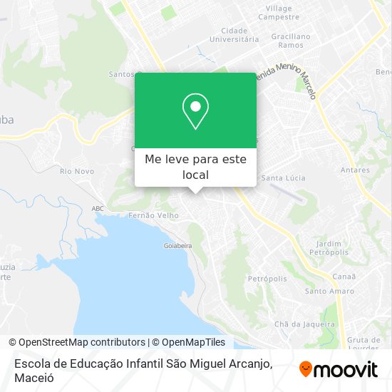 Escola de Educação Infantil São Miguel Arcanjo mapa